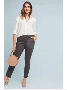 Anthropologie Chino Relaxed Fit Slim Ankle Pants